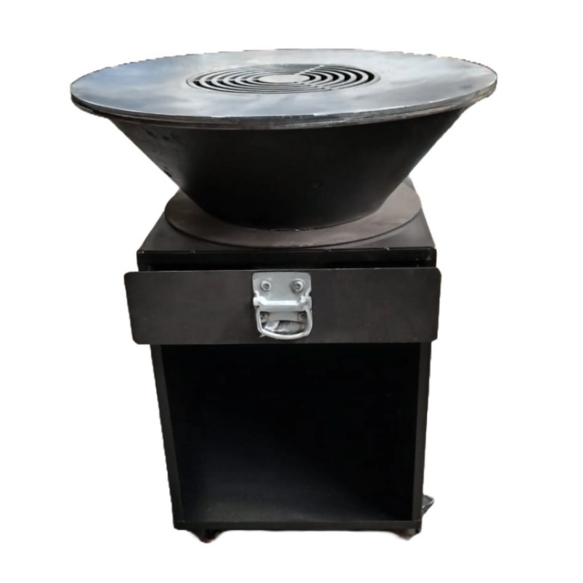 Gratar cu plita rotunda 750x950, tabla 10mm