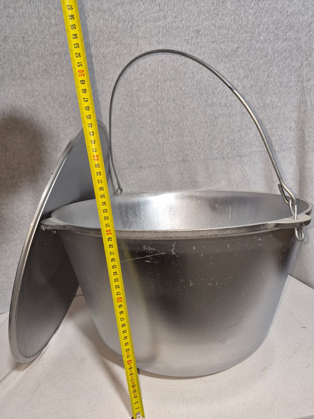 Ceaun Aluminiu + Capac cu Toarta 40 Litri 