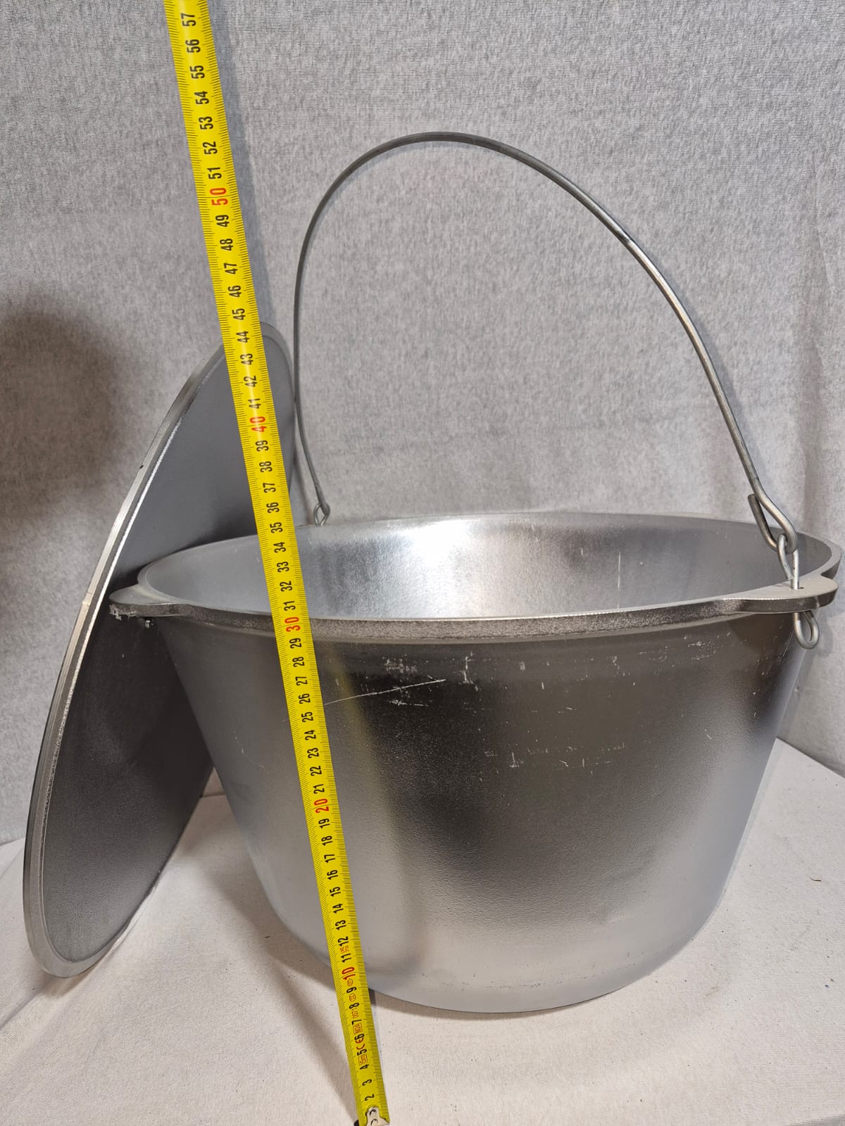 Ceaun Aluminiu + Capac cu Toarta 40 Litri 