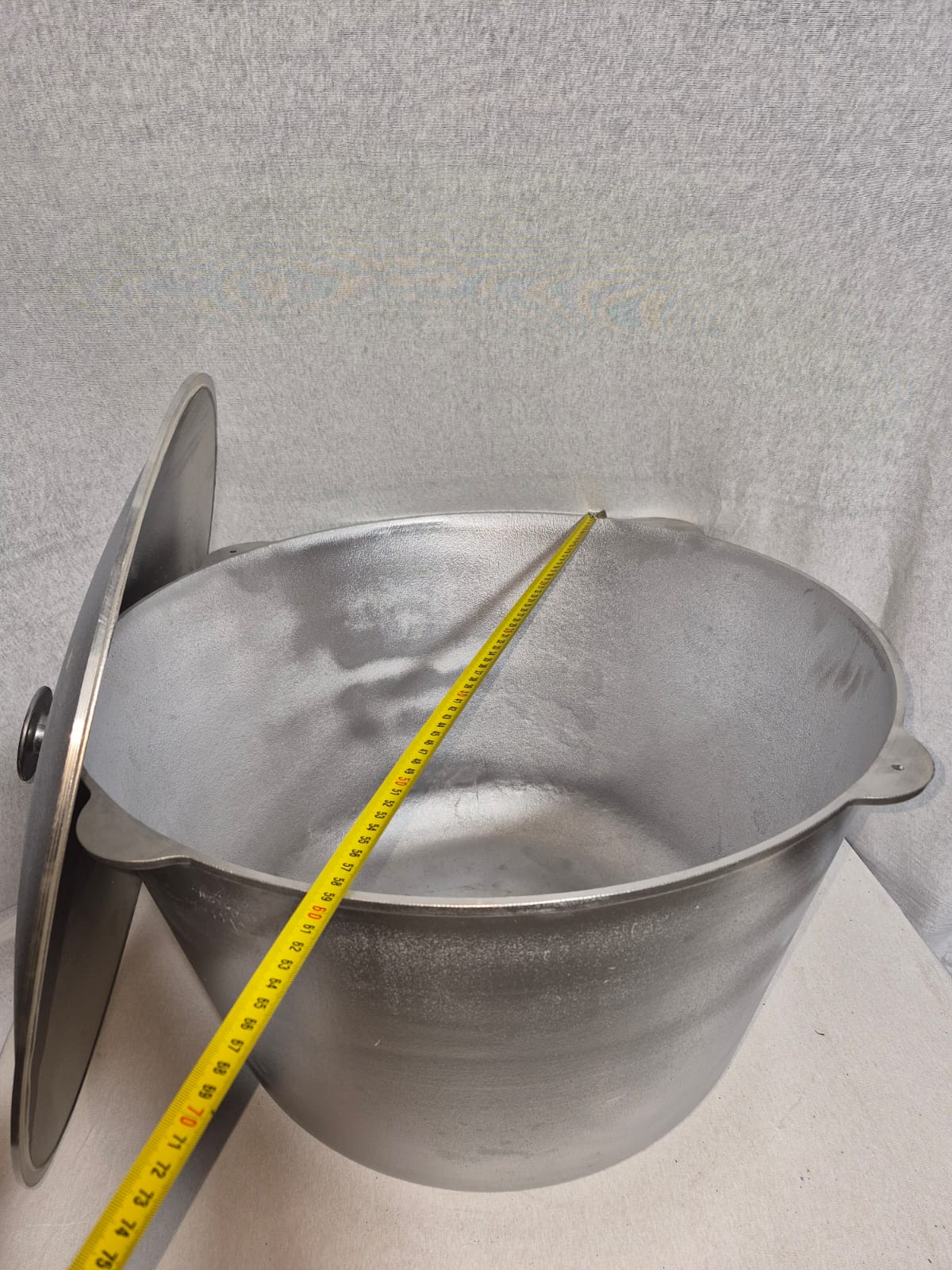 Ceaun Aluminiu + Capac fara toarta 70 Litri