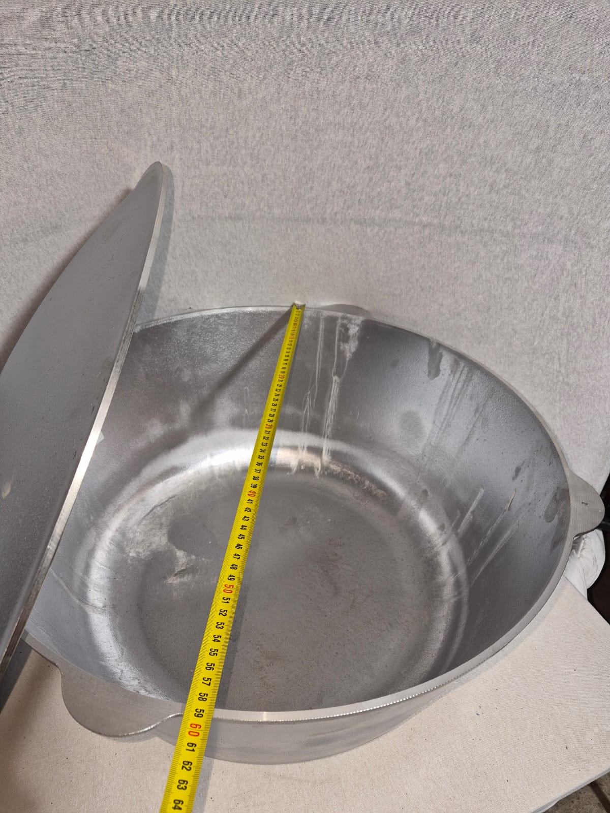 Ceaun Aluminu + Capac fară toarta 50 Litri