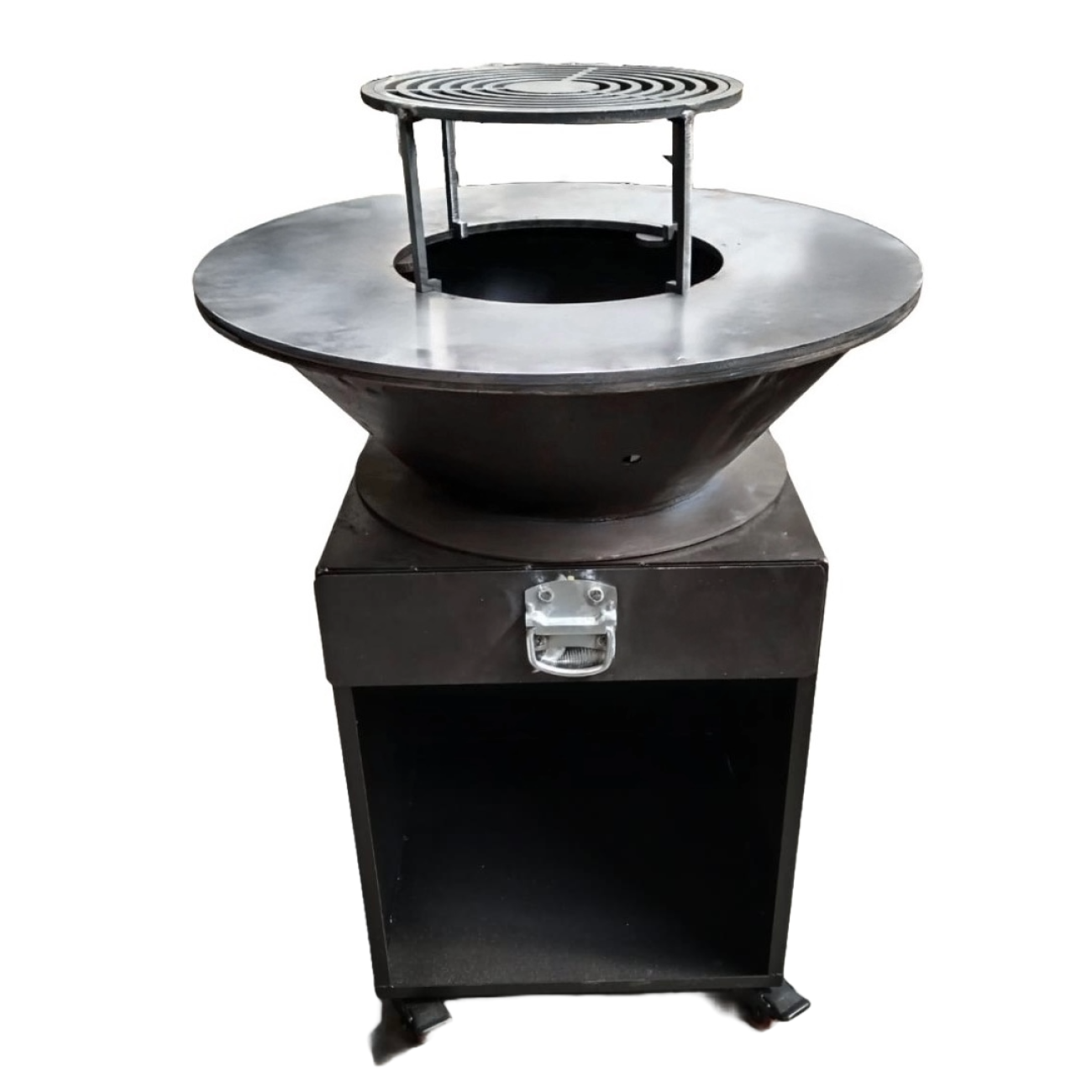 Gratar cu plita rotunda 650x950, tabla 10mm