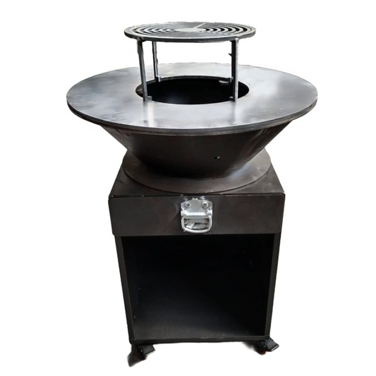 Gratar cu plita rotunda 650x950, tabla 10mm