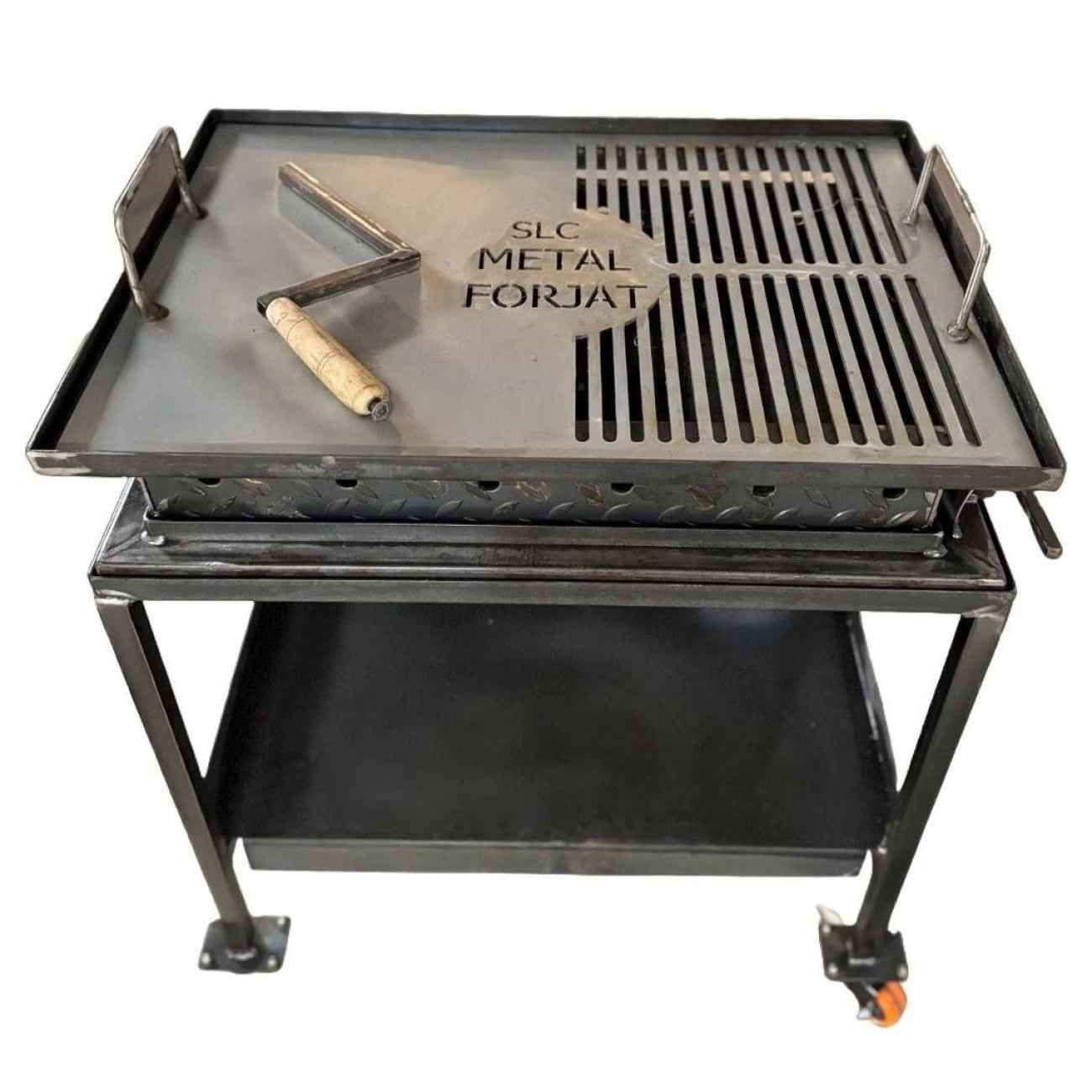 Gratar 70x50 cu inaltime reglabila, Plita de 4 mm