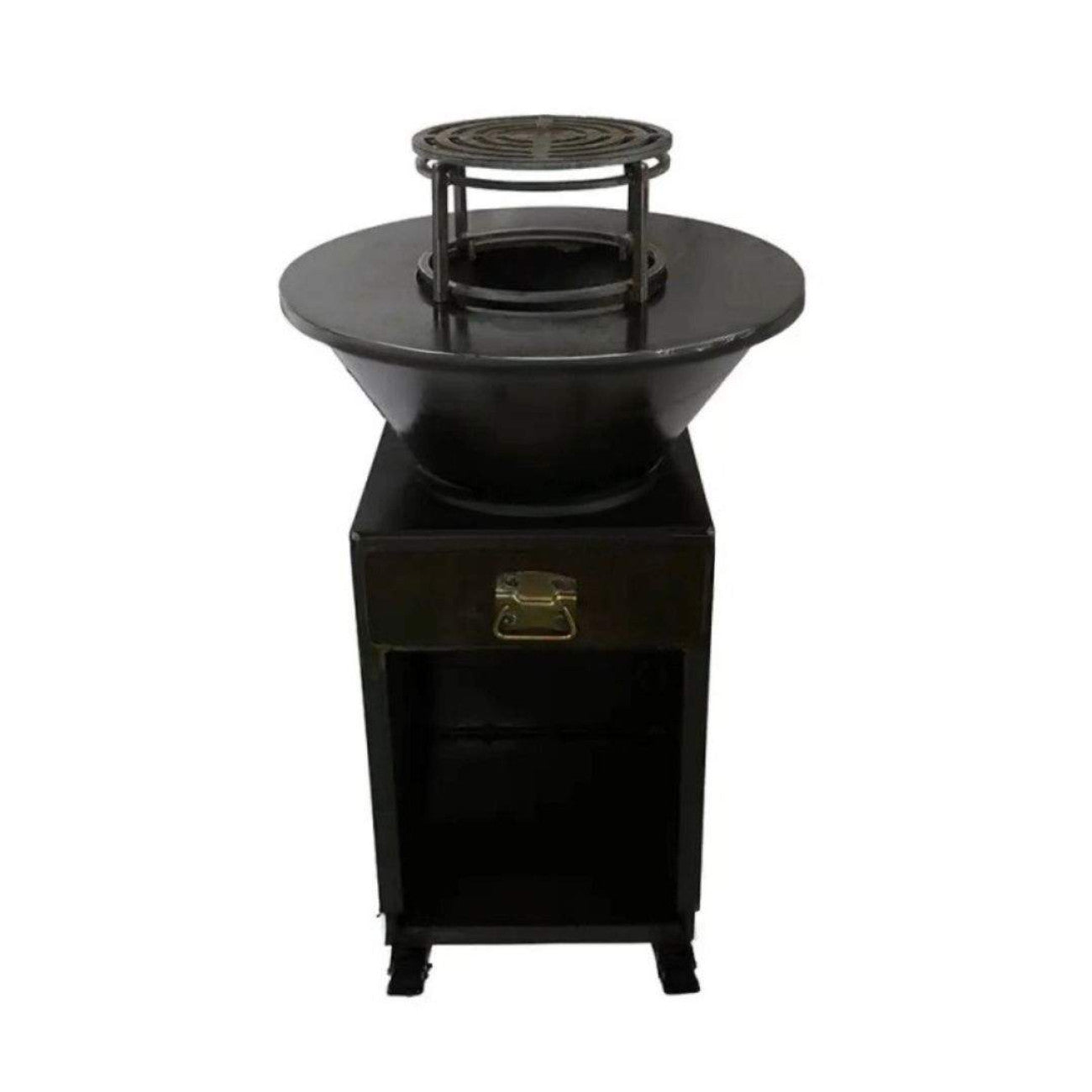 Gratar cu plita rotunda 850 mm, H 950 mm, grosime plita 10mm