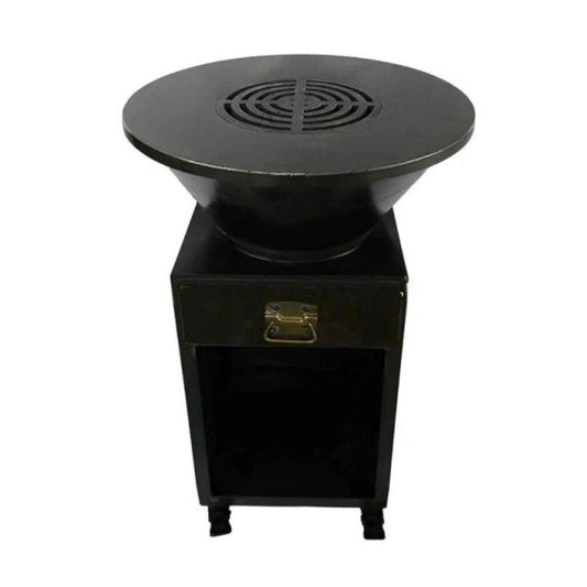 Gratar cu plita rotunda 850 mm, H 950 mm, grosime plita 10mm