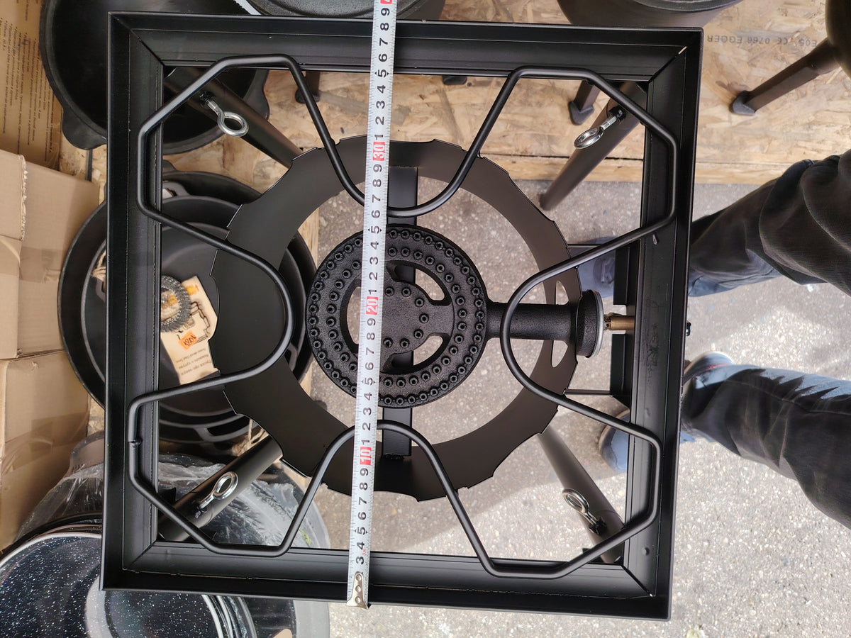 Pirostrie cu suport tip masa, 1 arzator x 3 focuri, inaltime 75cm